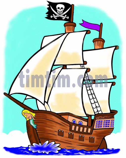 510x639 Simple Pirate Ship Drawing Coloring Amp Free Online Drawing
