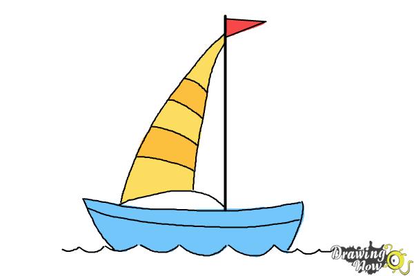 600x400 How To Draw A Simple Boat