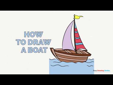 480x360 How To Draw A Boat In A Few Easy Steps Easy Drawing Guides
