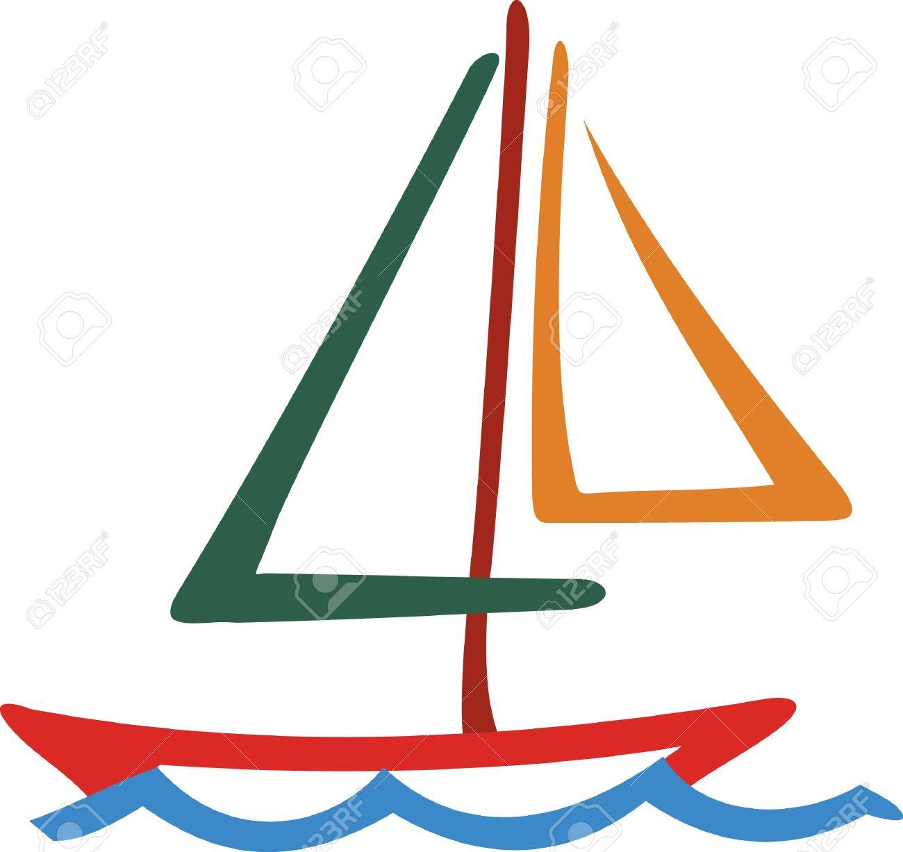 1300x1227 Our Colorful Sailboat Line Drawing Is A Must For The Boating