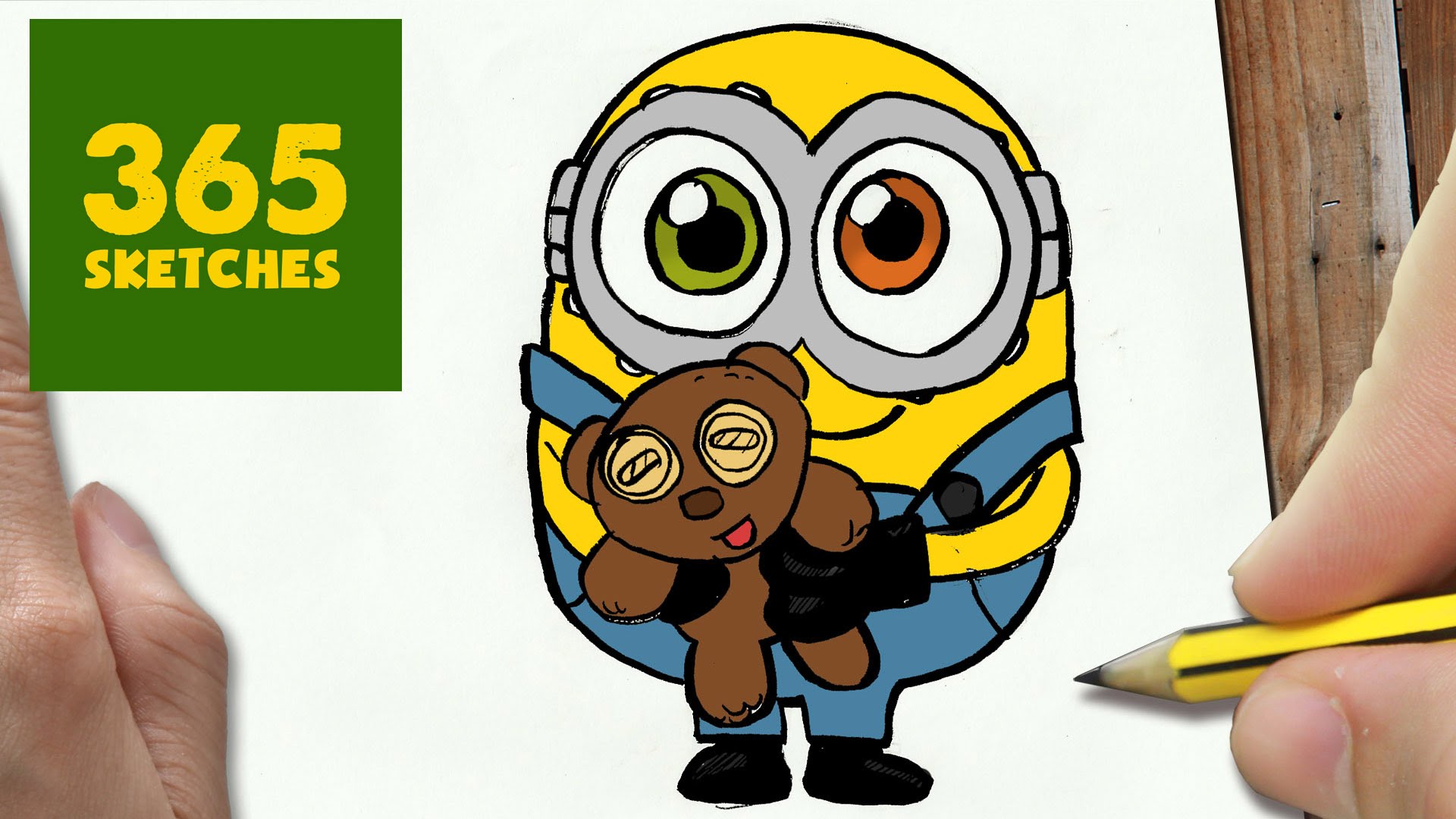 1920x1080 How To Draw A Bob Minion Cute Easy Step By Step Drawing Lessons