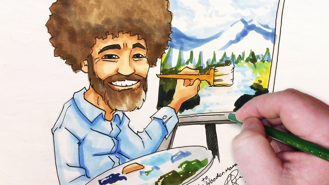 1280x720 Let's Draw Bob Ross!