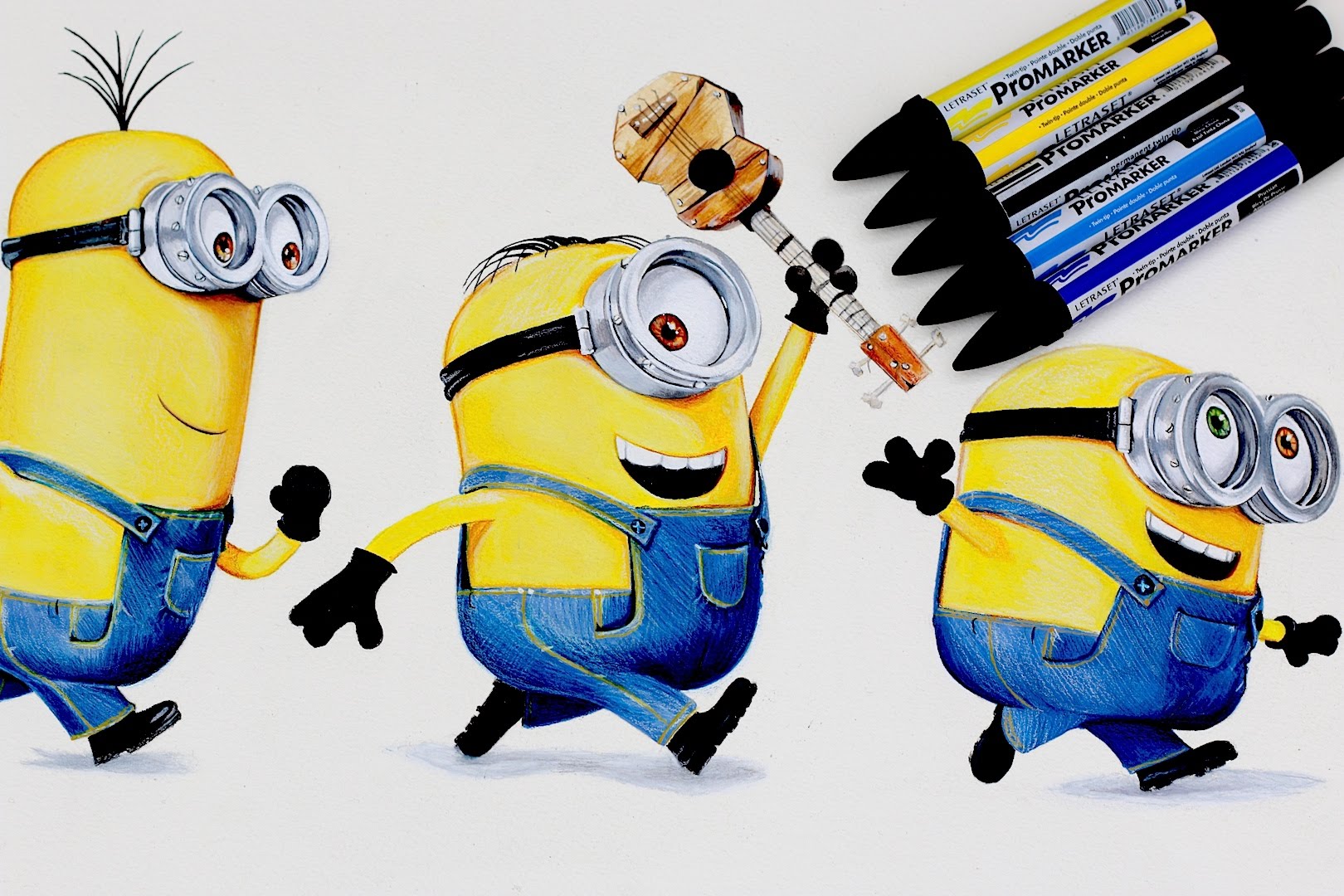 1620x1080 Minions Drawing Despicable Me