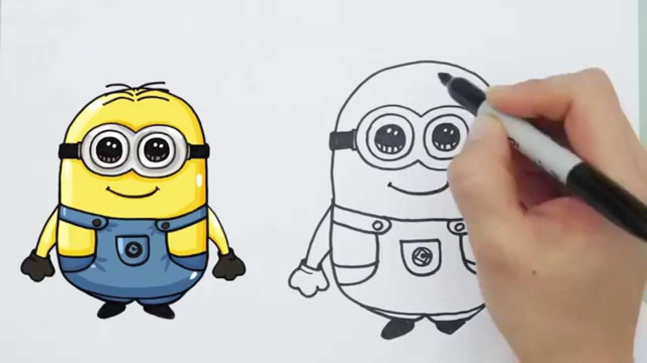1280x720 Minions 2015 Speed Drawing