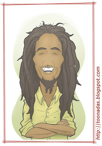 352x500 Bob Marley By Freelah Famous People Cartoon Toonpool