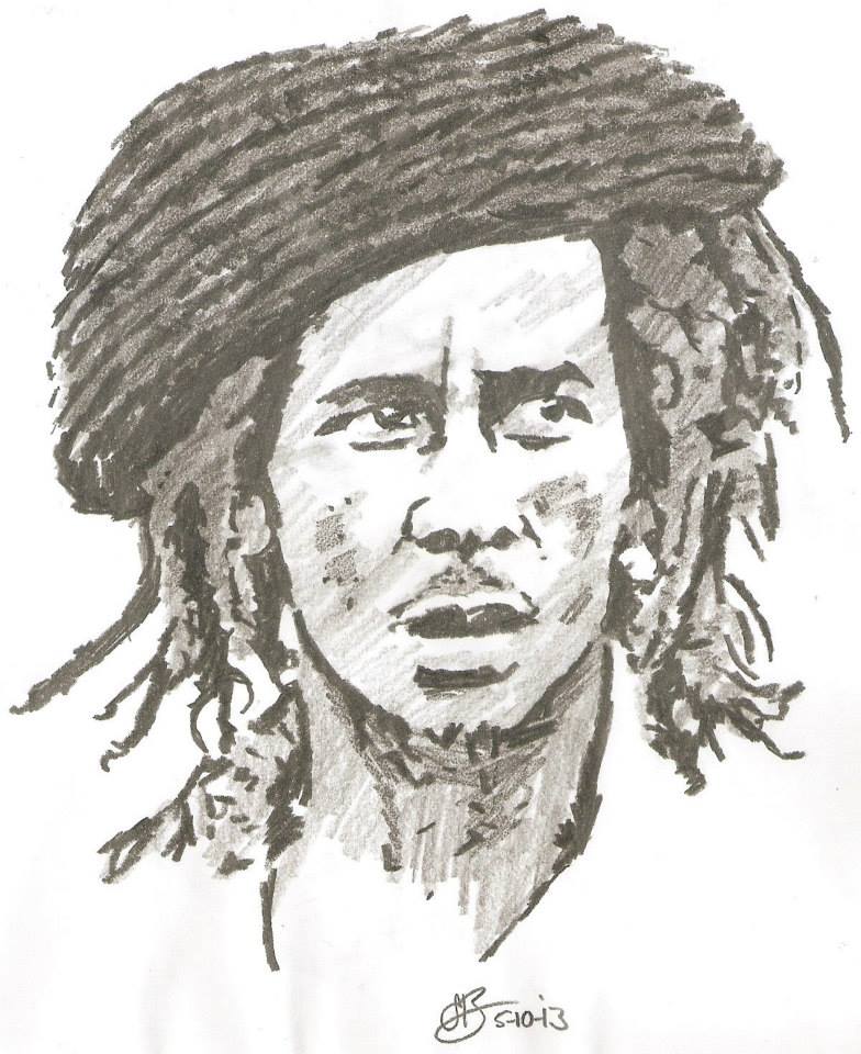 784x960 Bob Marley Drawing By Sbdrawings