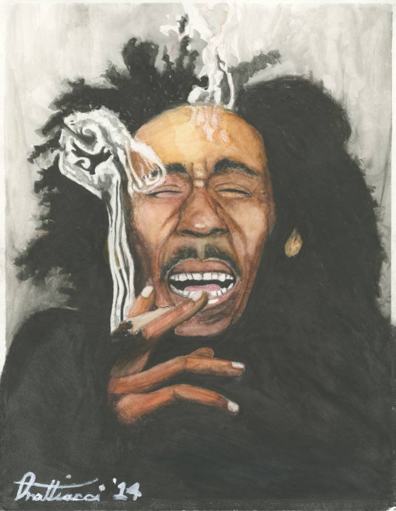 770x994 Saatchi Art Bob Marley Drawing By David Mattiacci