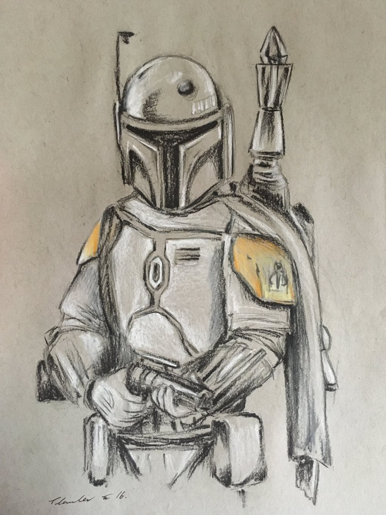 774x1032 Boba Fett Drawing By Billyboyuk