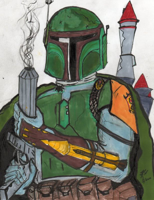 617x800 Rate My Boba Fett Drawing