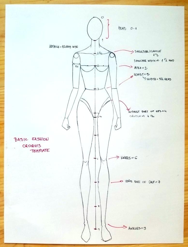 778x1024 Body Drawing Template