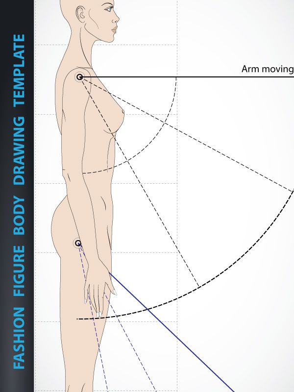 600x800 Fashion Figure Drawing Template 9 Heads Side Croquies Poses