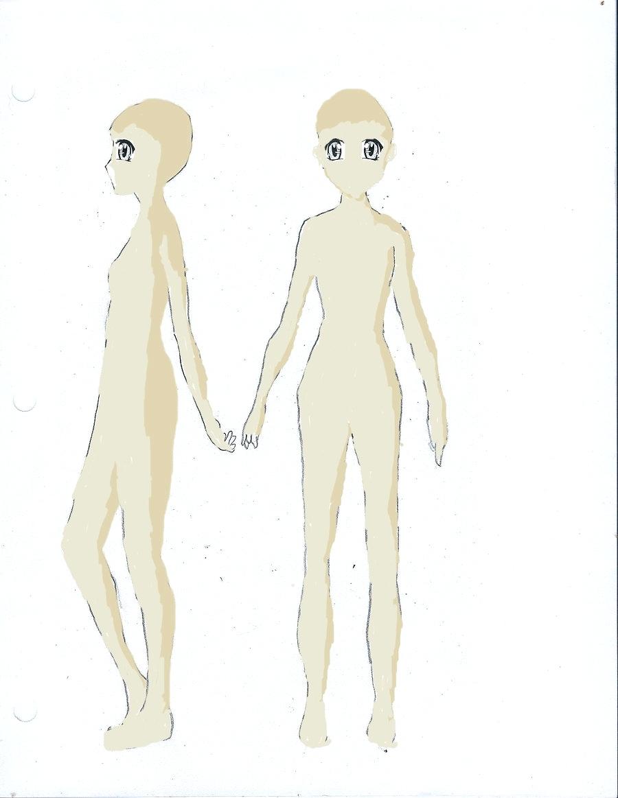 900x1163 Female Figure Drawing Template