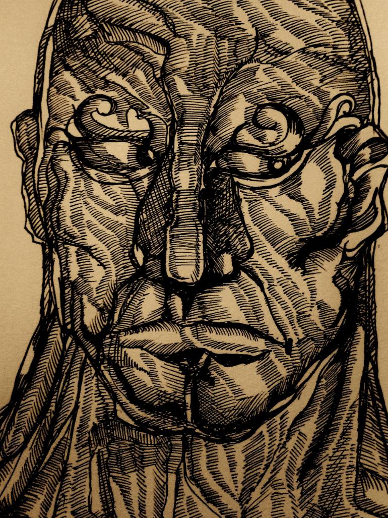 770x1027 Saatchi Art Abel The Bodybuilder Drawing By Duane Emmanuel