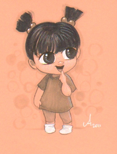 407x535 Original Cartoon Drawing Of Little Boo Our Little Boo