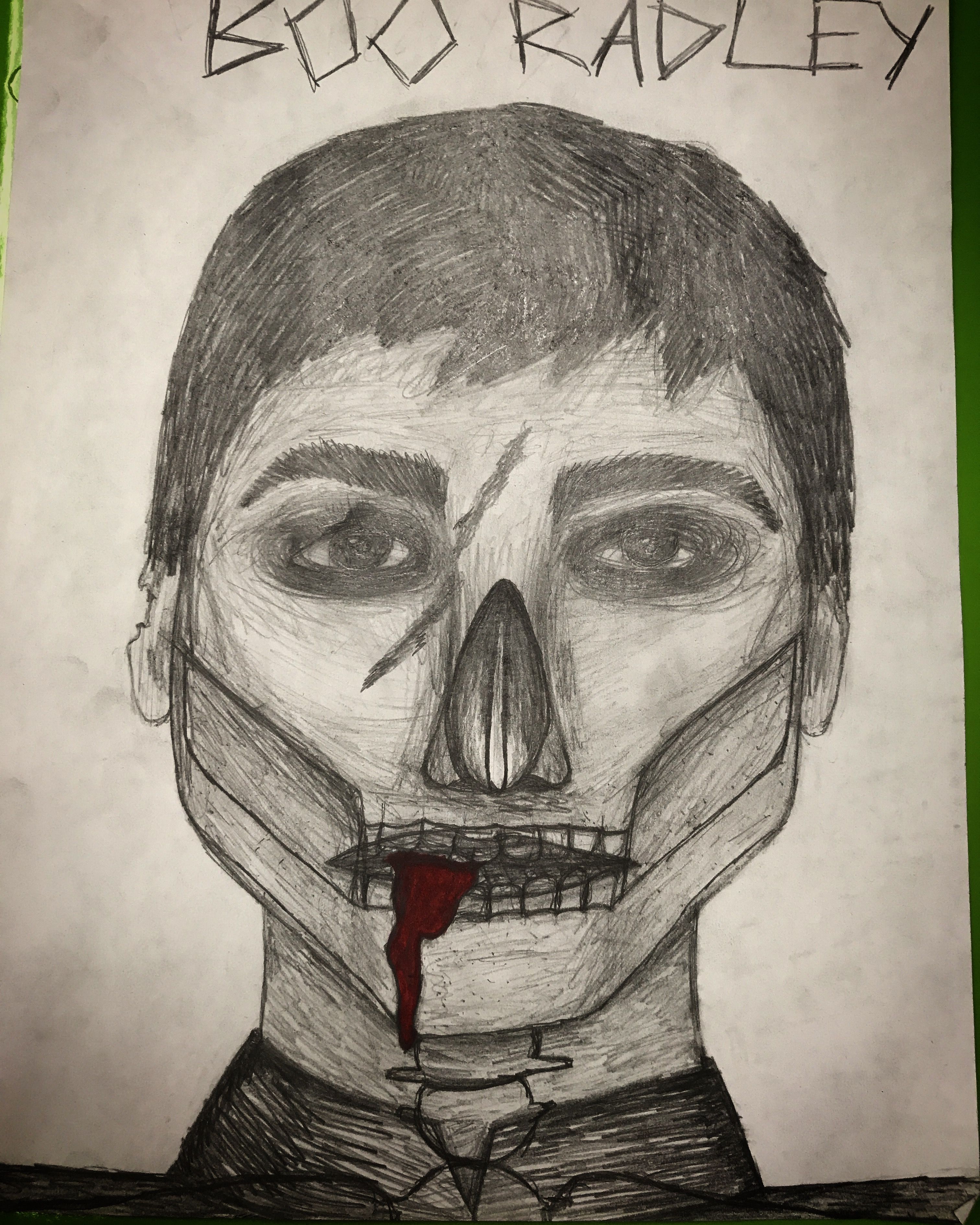 3024x3780 Class Assignment Draw Boo Radley From To Kill A Mockingbird Based