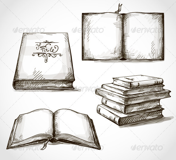 590x539 Drawings Of Books Sketch Open Book Icon Stock Vector Chuvilo