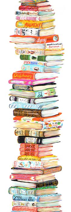 236x700 Stack Of Books By Ang Frank Home Decor Ideas Books