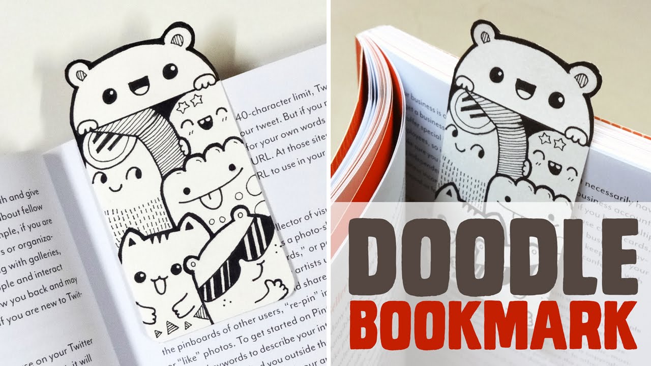 1280x720 Diy ~ Mini Doodle Bookmark
