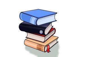 300x200 How To Draw A Stack Of Books