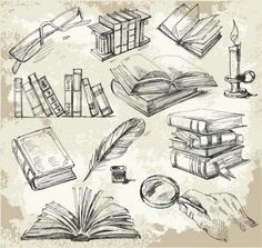 236x223 Drawings Of Books Set Of Old Books Drawings Pile Of Books Open