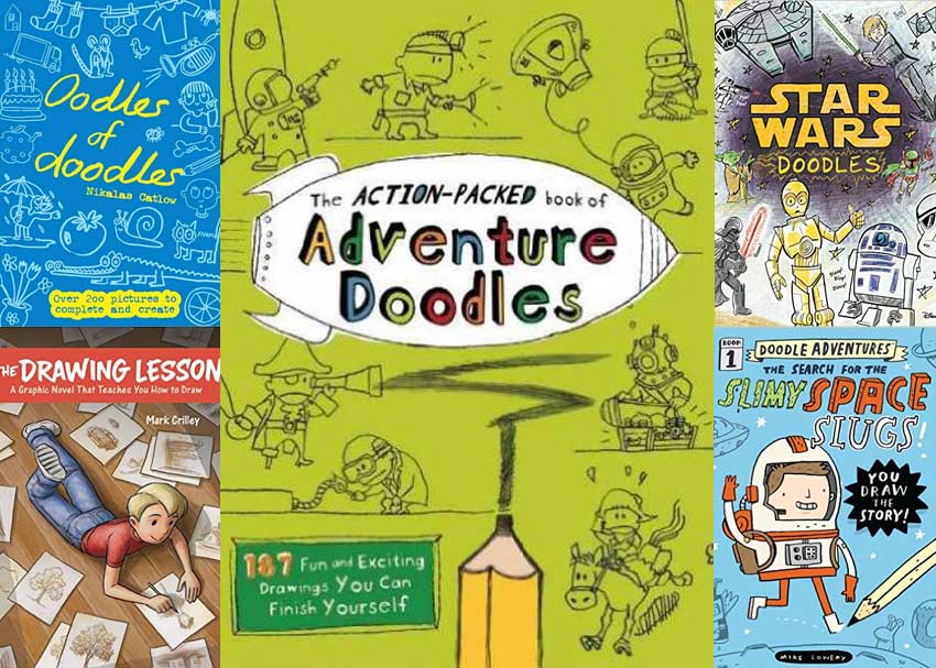850x607 Dare To Doodle 6 Unconventional Drawing Books For Kids Brightly