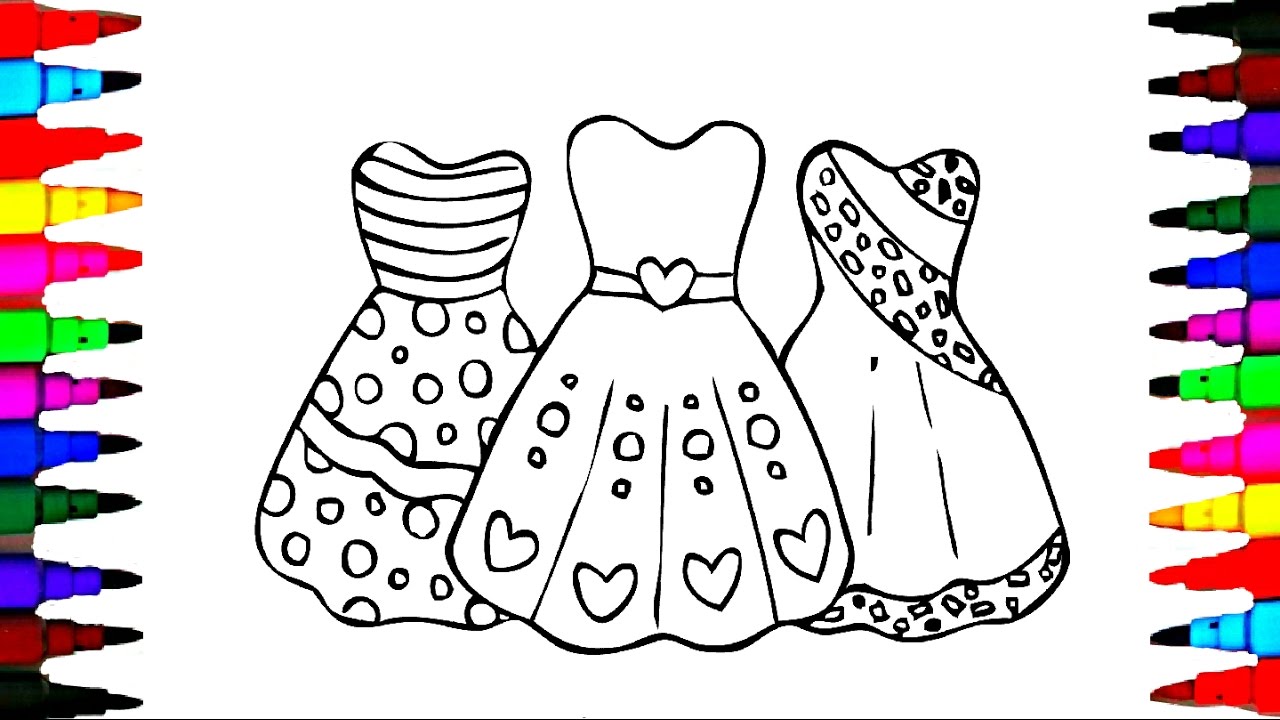 1280x720 How To Draw Girls Barbie Dress