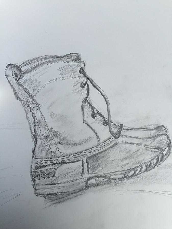 675x900 Ll Bean Boot Drawing My Artwork Bean Boots