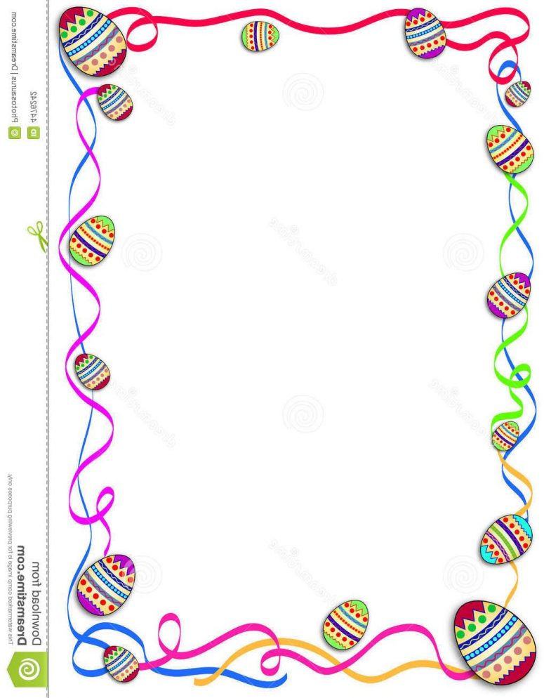 775x994 Top Easter Border Drawing Clip Art Designs, Vectors Image