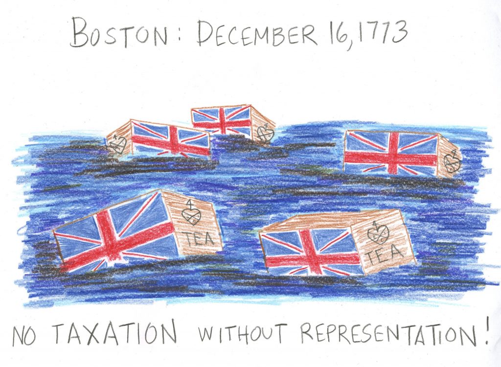 1024x750 Boston Tea Party Drawing Fun Family Crafts