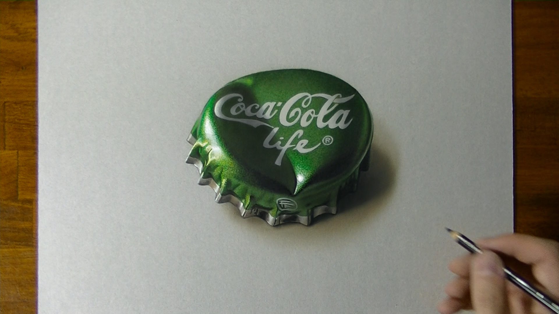 1920x1080 Drawing A Coca Cola Life Bottle Cap