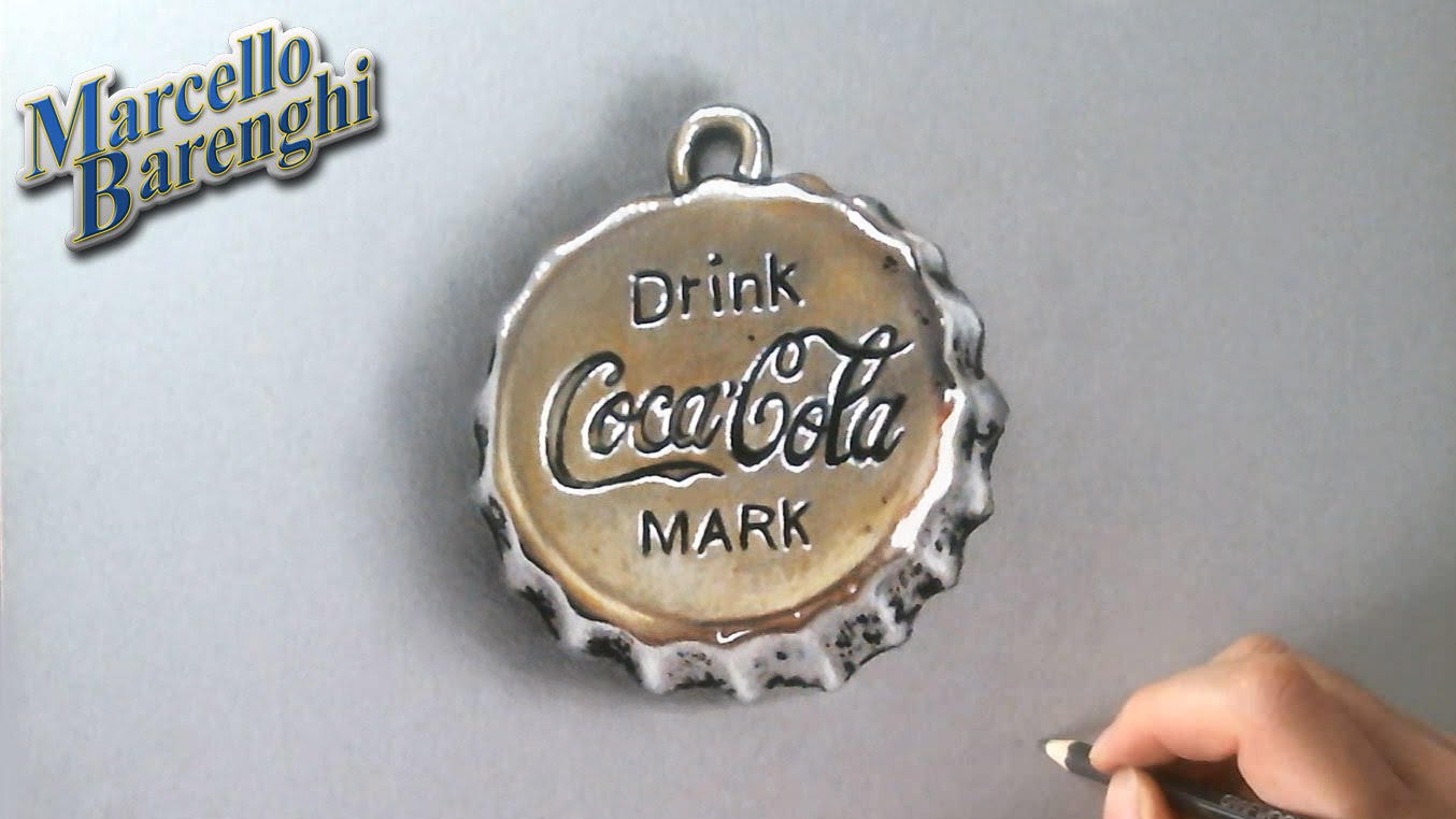 1354x762 Speed Drawing Coca Cola Bottle Cap