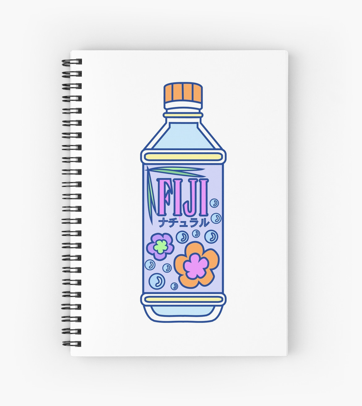 1171x1313 Aesthetic Fiji Water Bottle! Spiral Notebooks By Pennysoda