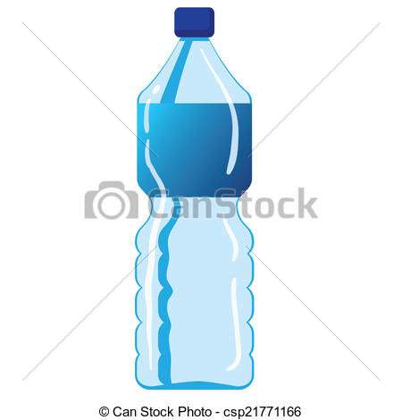450x470 Vector Illustration Of Mineral Water Bottle Isolated On Clip