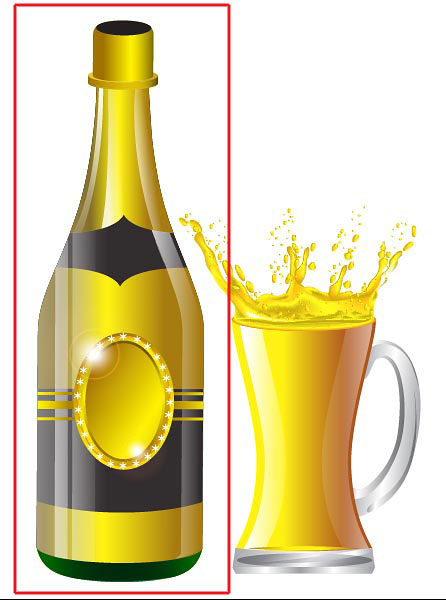 446x600 Illustrator Tutorial Vector Wine Bottle And Glass