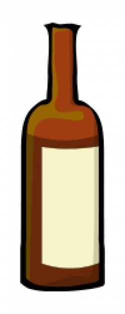 250x626 Wine Bottle Drawing Vector Free Download