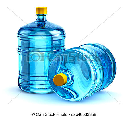 450x410 Two 19 Liter Or 5 Gallon Plastic Drink Water Bottles. Group