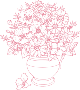 264x297 Bouquet Of Flowers Clip Art