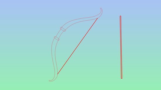550x309 How To Draw A Bow And Arrow 5 Steps (With Pictures)
