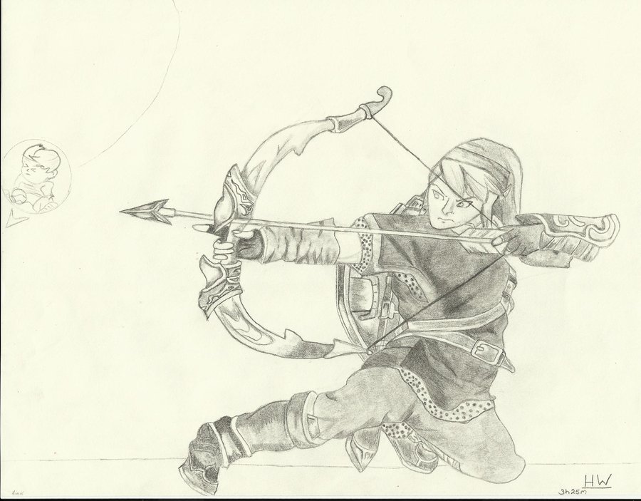 900x703 Ssbb Link's Bow And Arrow By Nintensony