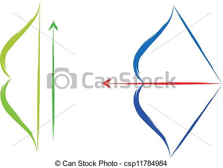 450x339 Vector Bow And Arrow Set Vector
