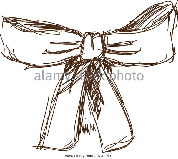 605x540 Gift Bow Sketch Stock Photos Amp Gift Bow Sketch Stock Images