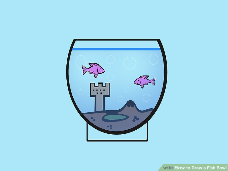 728x546 How To Draw A Fish Bowl 7 Steps (With Pictures)