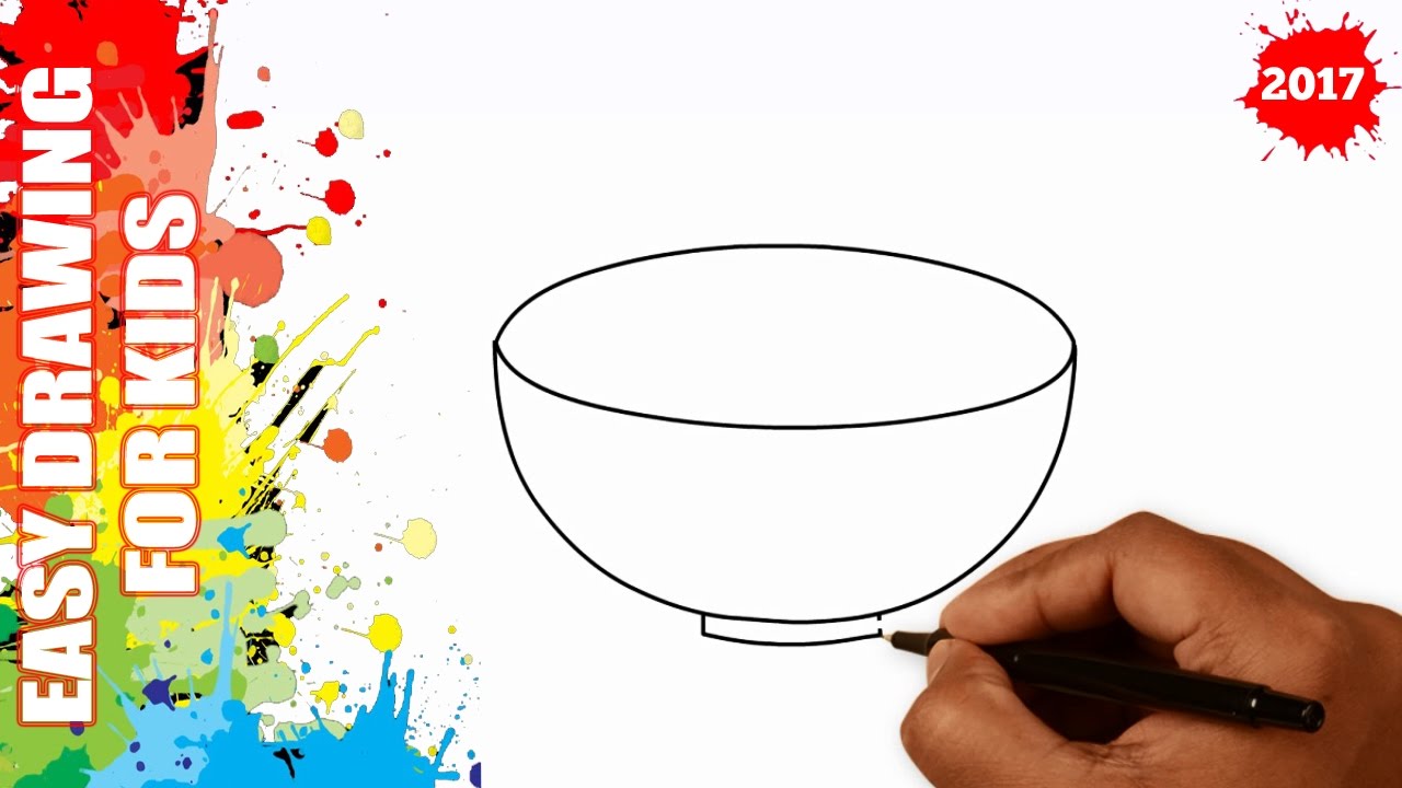 1280x720 How To Draw A Bowl Easy For Kids In 40s