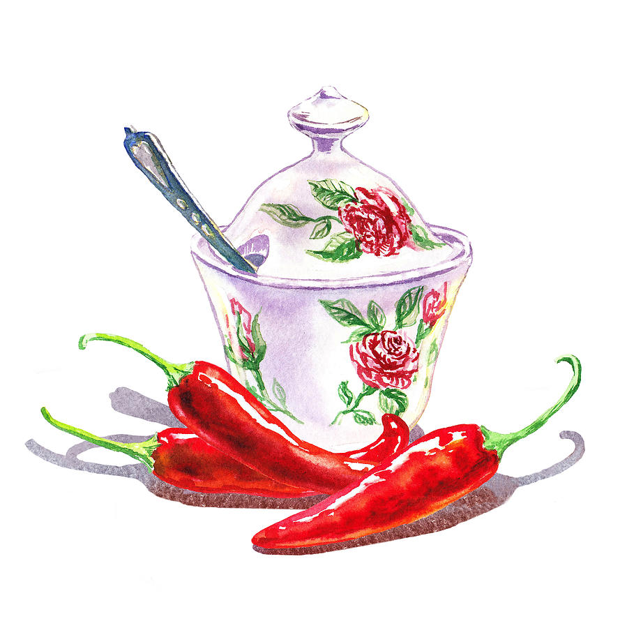 899x900 Chili Pepper Paintings Fine Art America