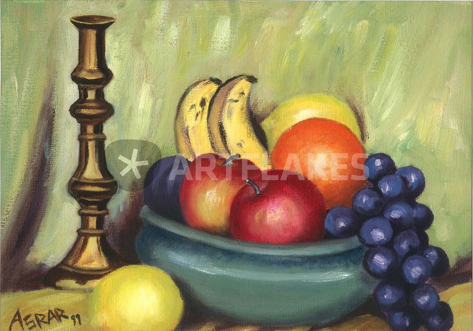 950x665 Fruits In A Bowl Drawing Art Prints And Posters By Asrar Al