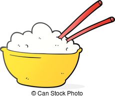 230x194 Freehand Textured Cartoon Bowl Of Rice Vectors