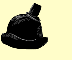 300x250 A Bowler Hat Wearing A Top Hat