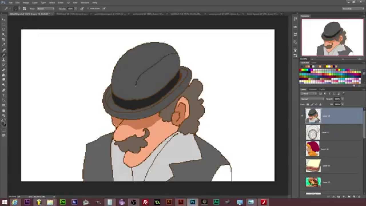 1280x720 How To Draw Cartoon Man Wearing A Bowler Hat