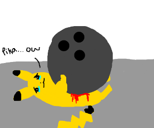 300x250 Pikachu Vs A Bowling Ball