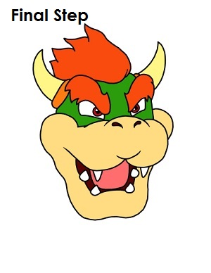 300x388 How To Draw Bowser
